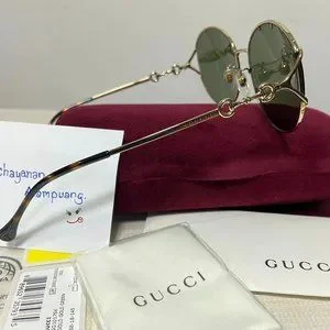 Gucci | Accessories | Nwt Gucci Gg17sk 002 Gold Green